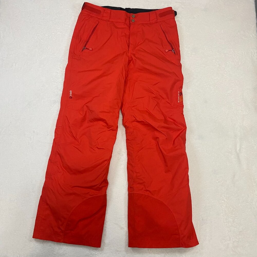 MOUNTAIN HARDWEAR WOMEN’S DRY Q SNOWBOARDING PANTS SKI SMALL ORANGE NYLON